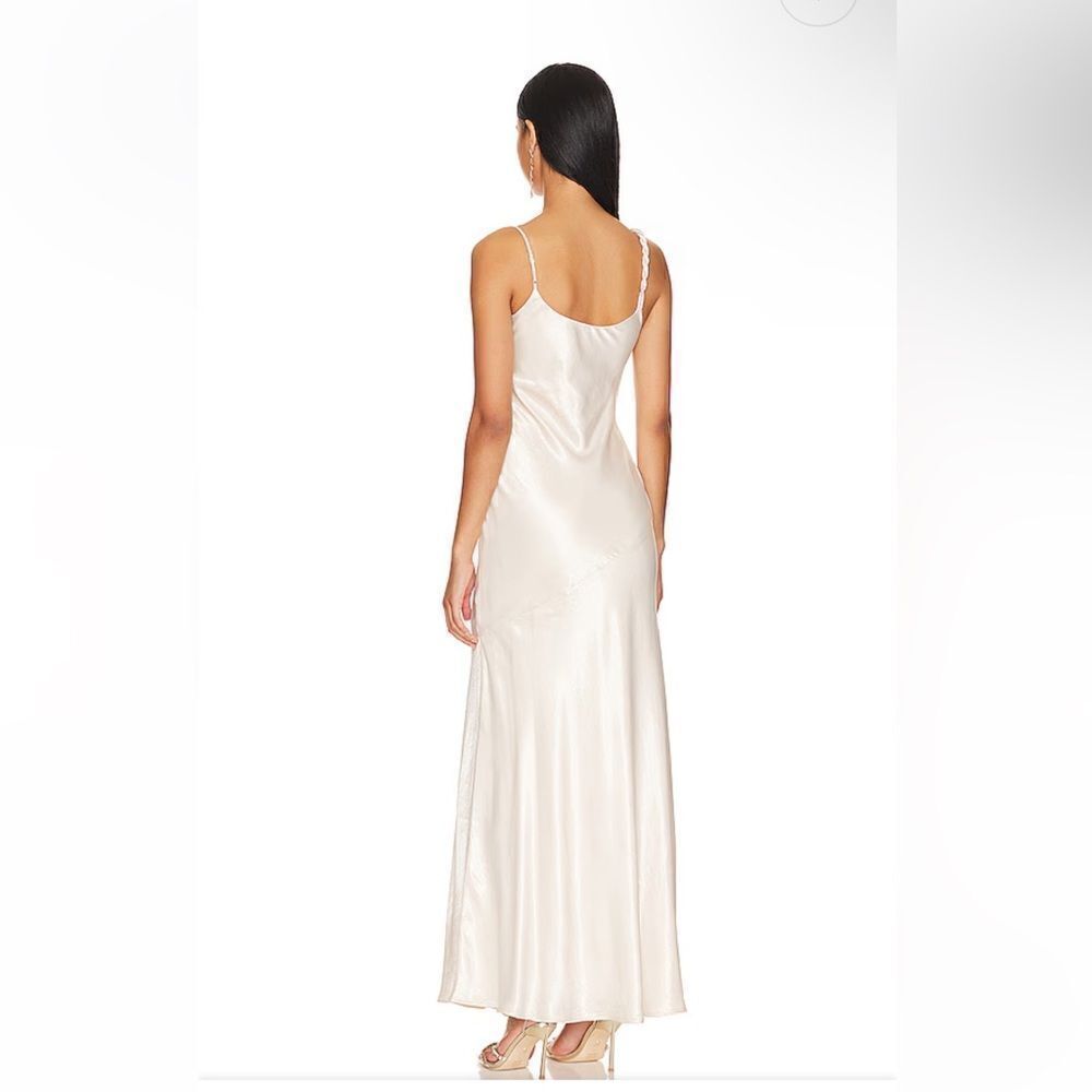 House of Harlow 1960 Irolo gown ivory satin twist strap bias dress Revolve NWT L - Picture 3 of 15